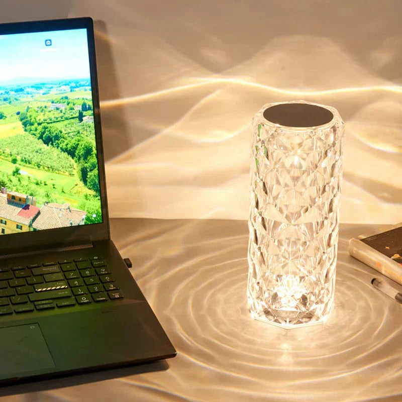 LED Crystal Table Lamp | مصباح طاولة كريستال LED