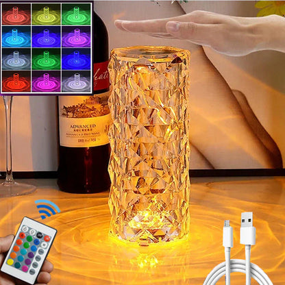 LED Crystal Table Lamp | مصباح طاولة كريستال LED